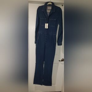 ASOS Dark Blue Denim Jumpsuit UK 10